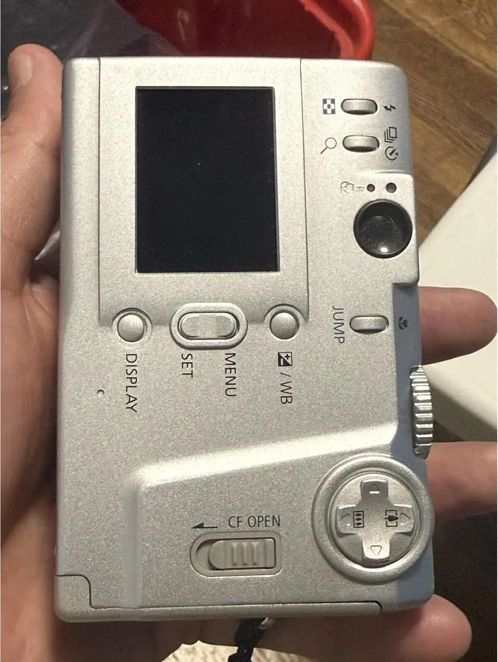 Canon PowerShot S10 Silver Digital Camera W/Manual, Cd, Charger , Needs Battery